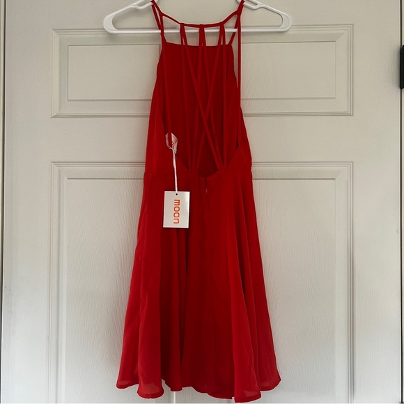 Moon Collection | Coral Strappy Back Dress - Picture 4 of 7